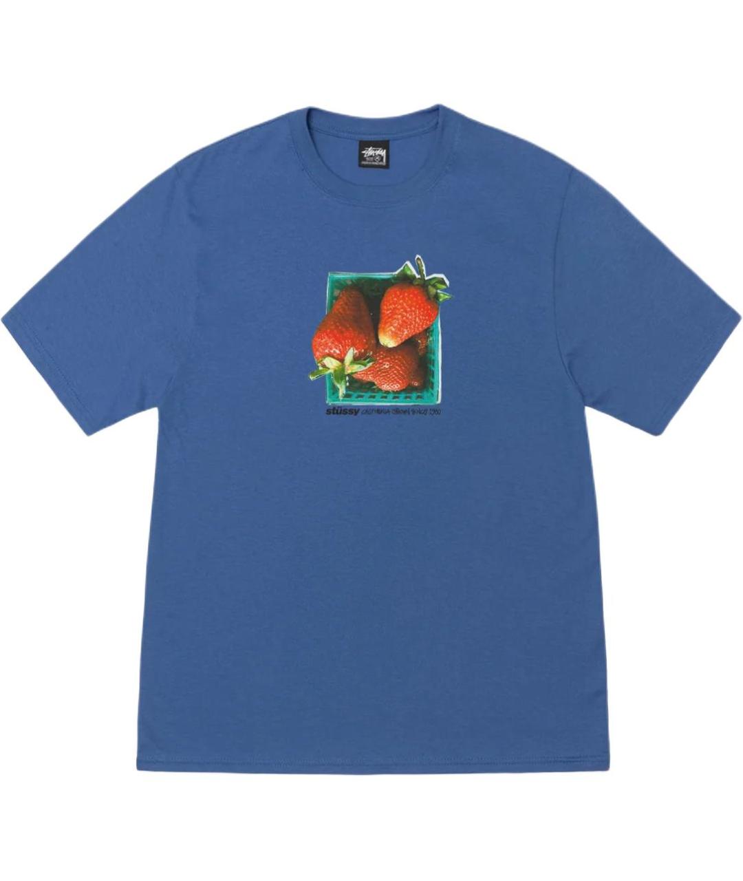 STUSSY Синяя футболка, фото 1