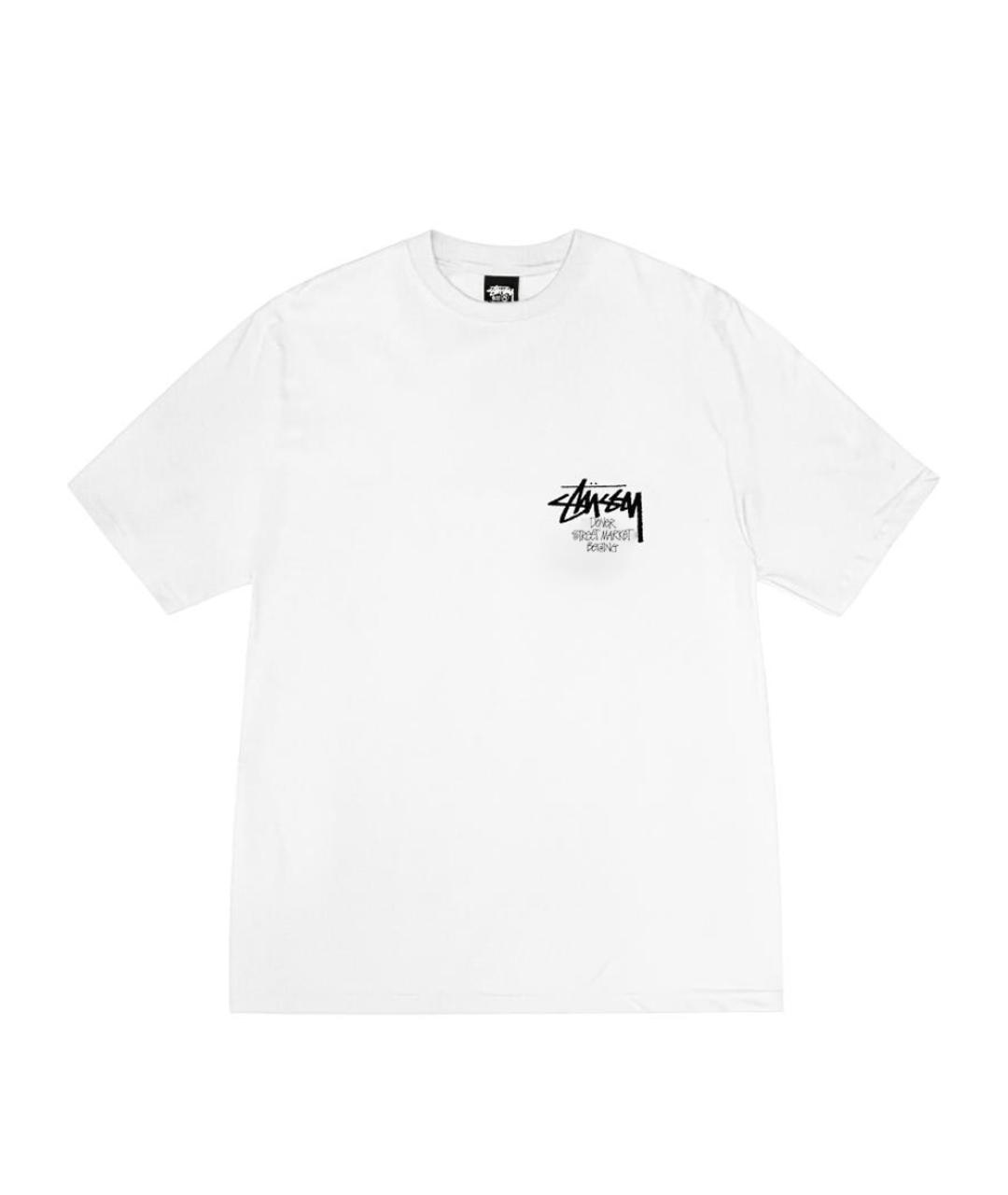 STUSSY Белая хлопковая футболка, фото 1