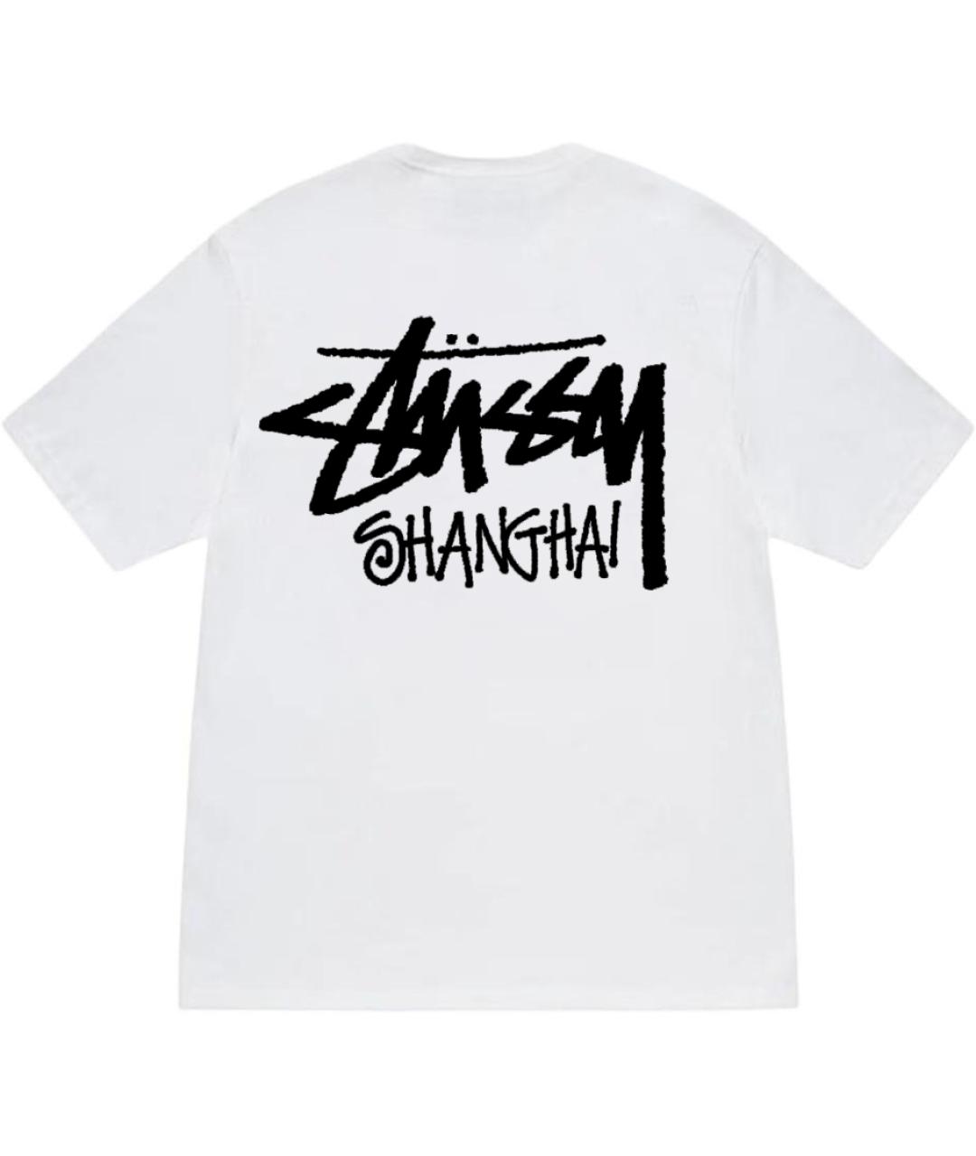 STUSSY Белая хлопковая футболка, фото 2