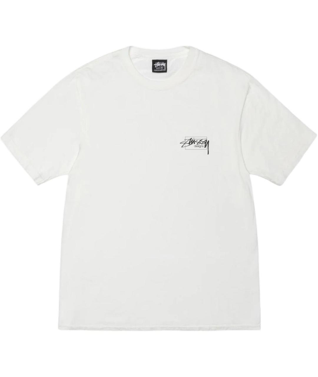 STUSSY Белая хлопковая футболка, фото 1