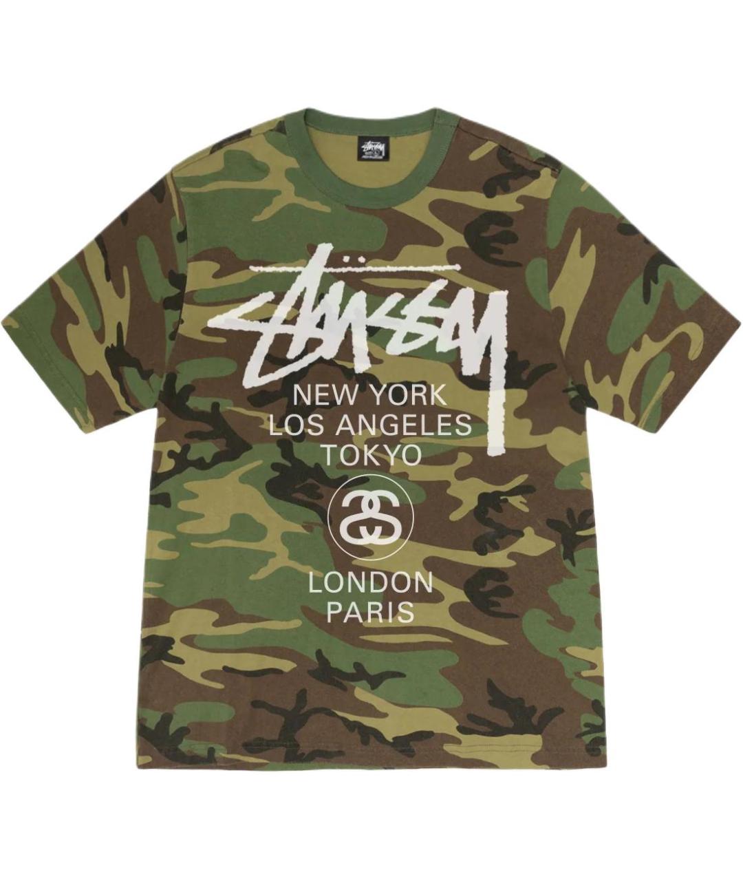 STUSSY Мульти хлопковая футболка, фото 1