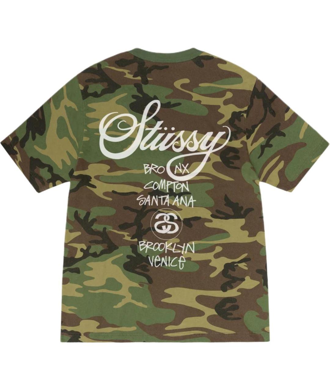 STUSSY Мульти хлопковая футболка, фото 2