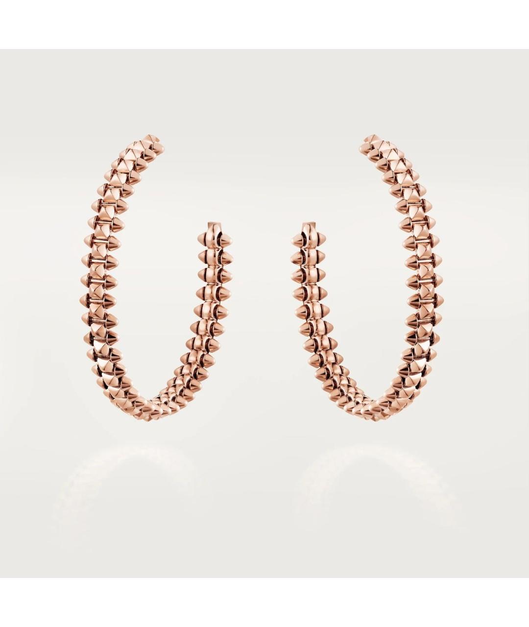 CARTIER Золотые серьги из розового золота, фото 6
