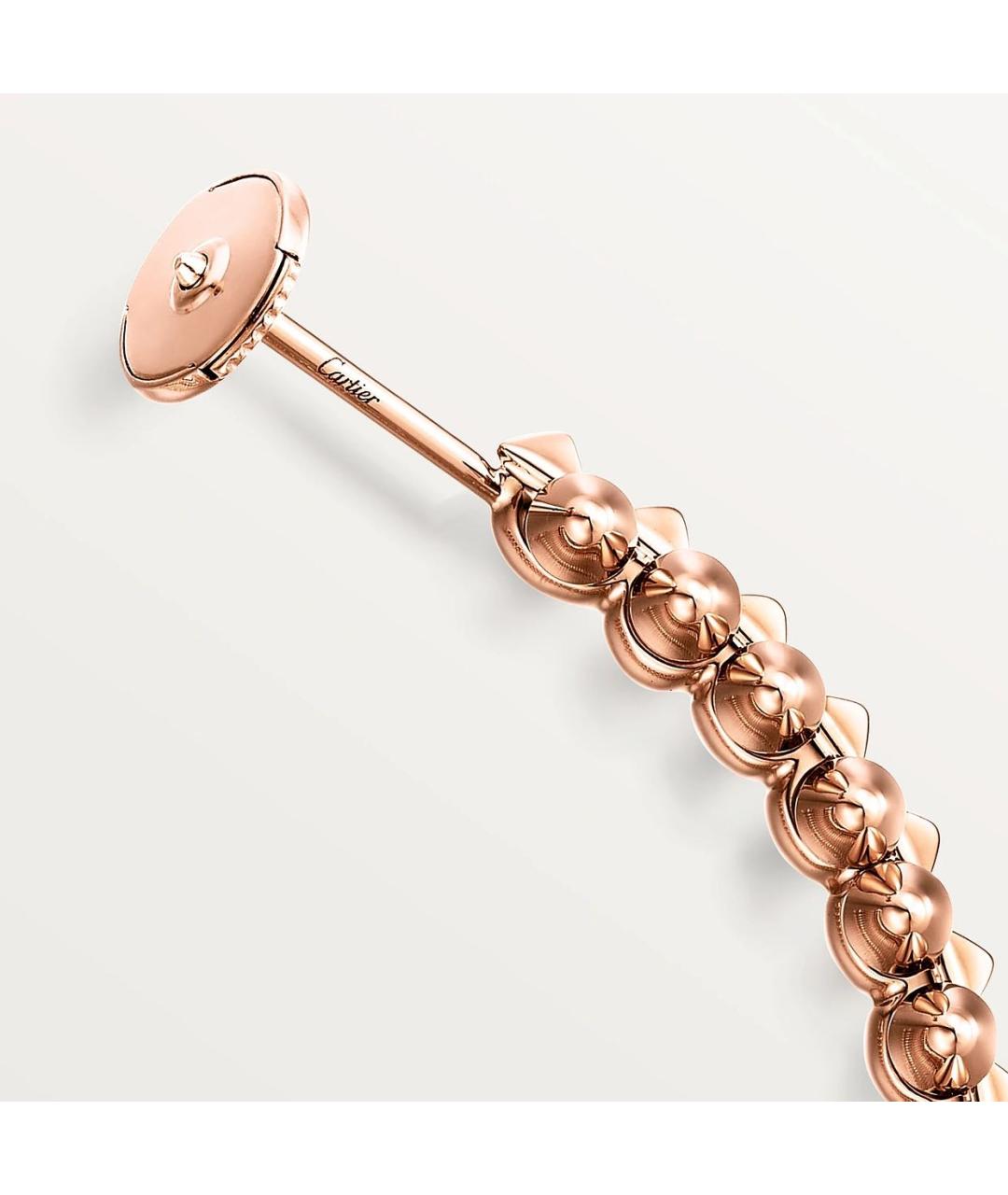 CARTIER Золотые серьги из розового золота, фото 5