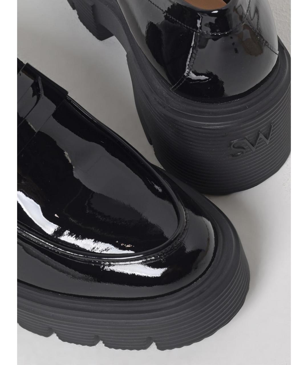 STUART WEITZMAN Черные кожаные лоферы, фото 4