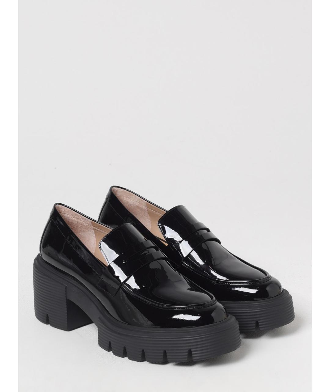 STUART WEITZMAN Черные кожаные лоферы, фото 2