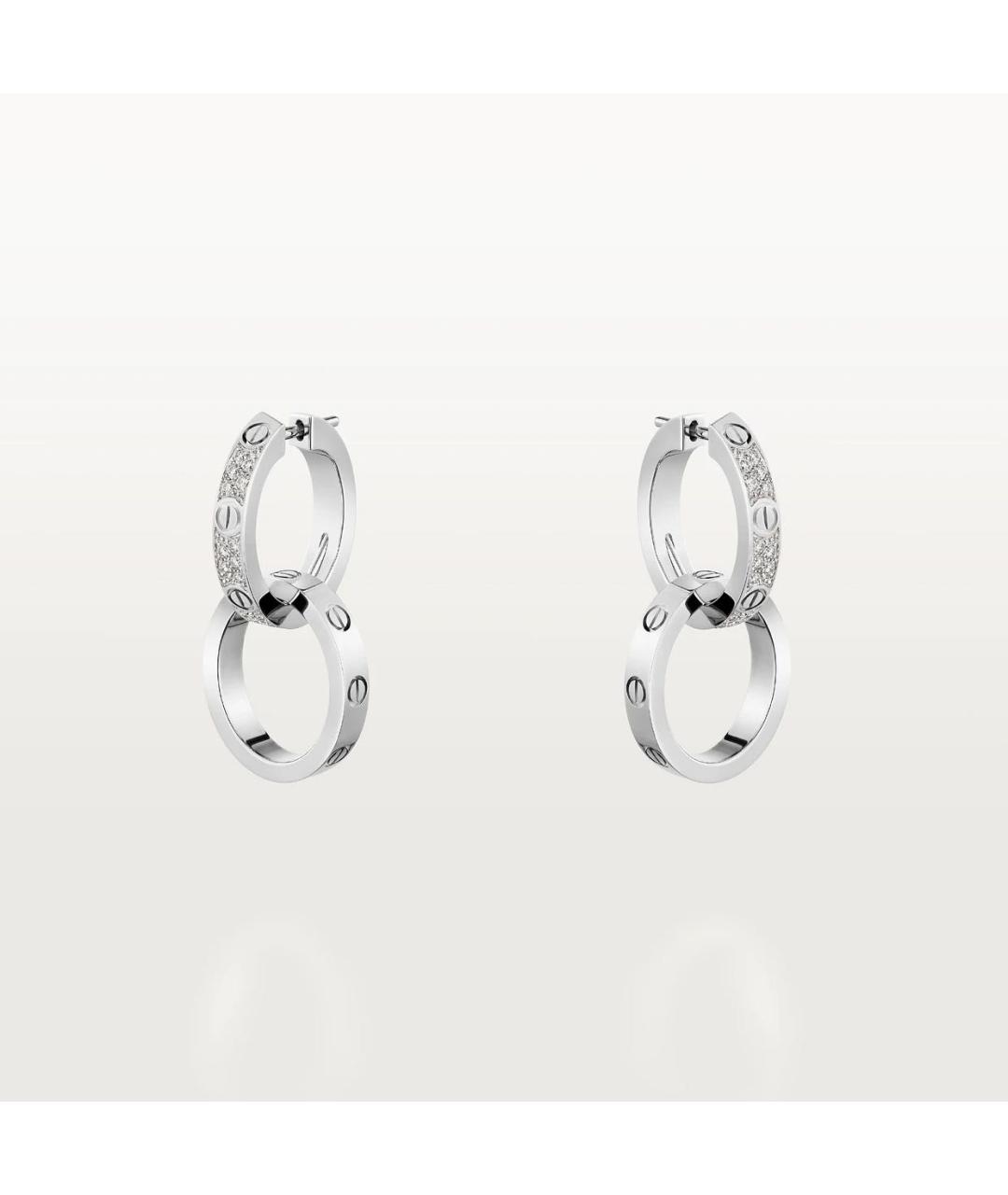 CARTIER Серьги из белого золота, фото 6