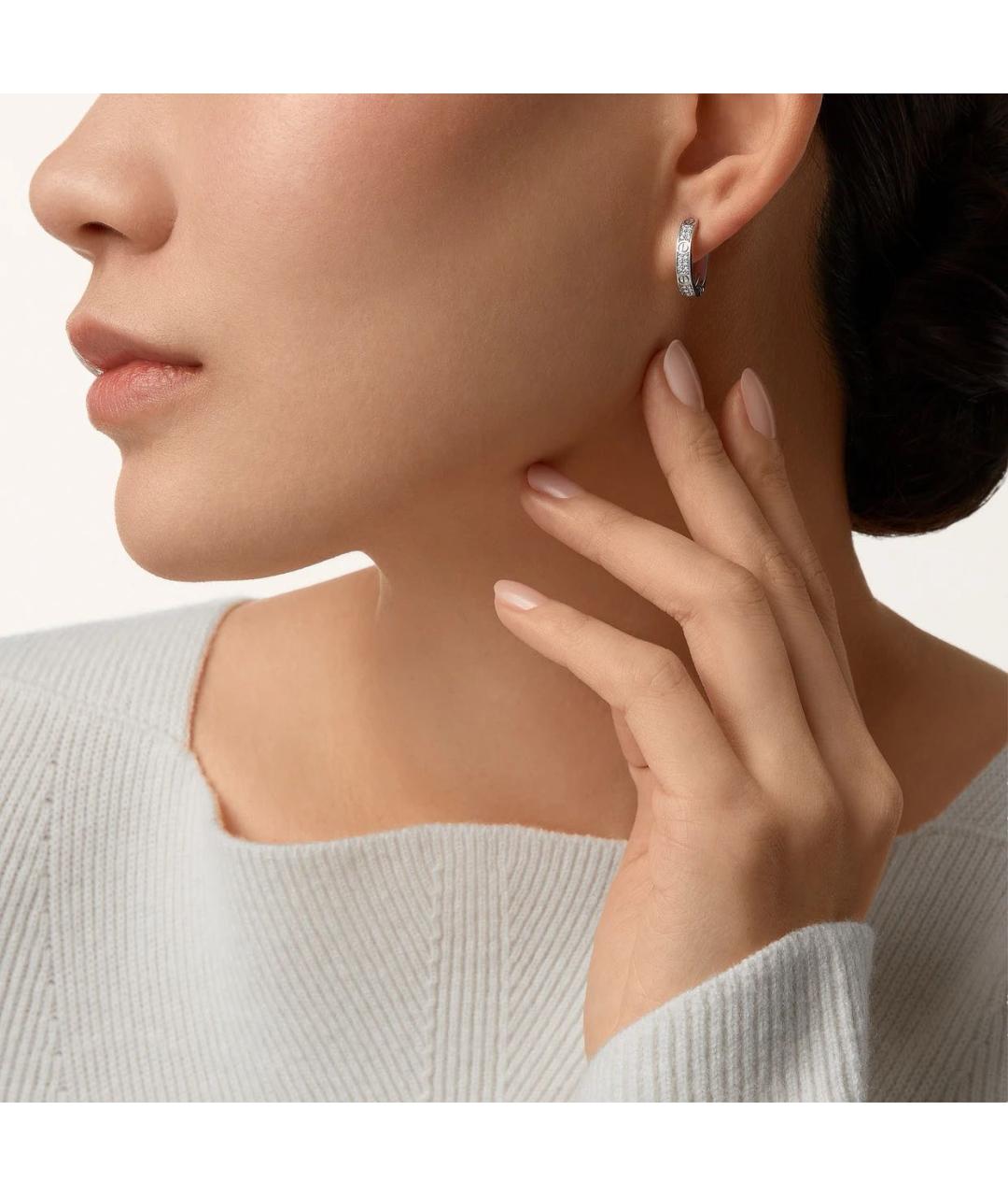 CARTIER Серьги из белого золота, фото 5