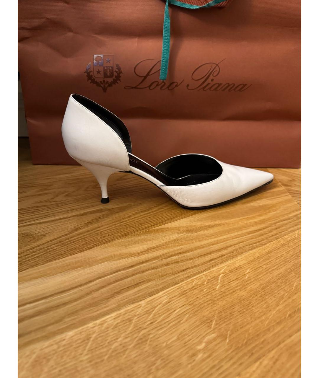NINA RICCI Белые кожаные туфли, фото 9