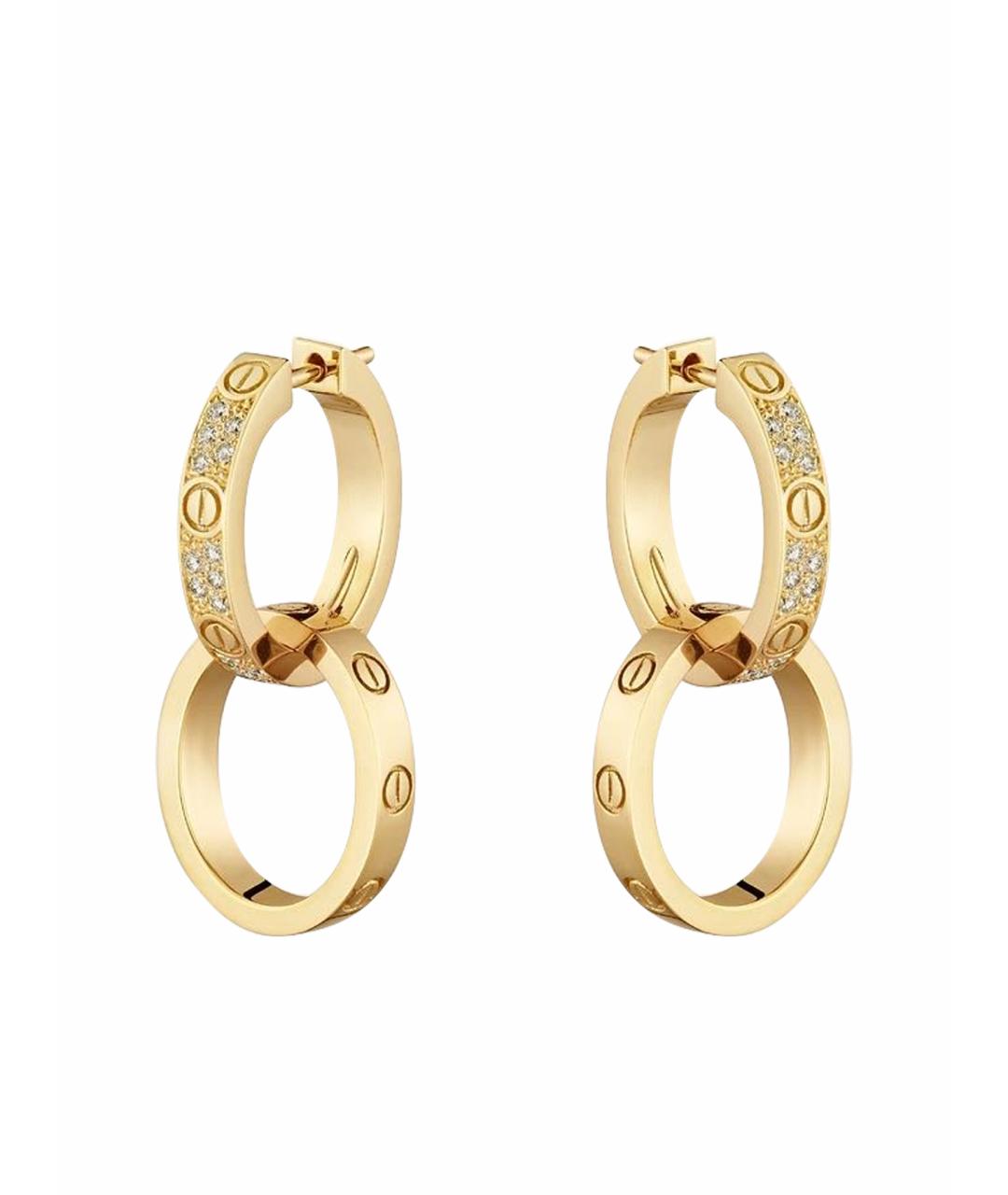 CARTIER Золотые серьги из желтого золота, фото 1