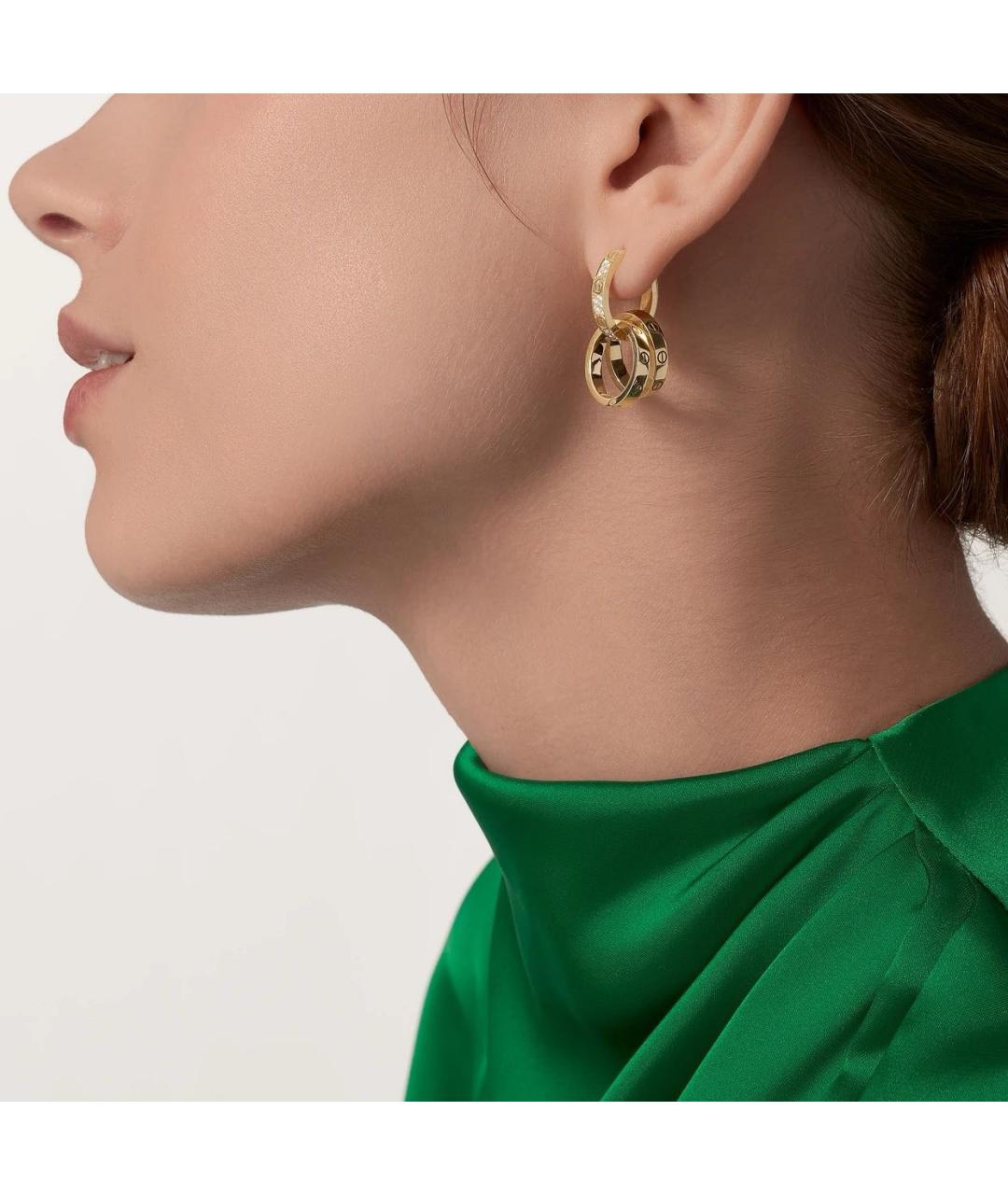 CARTIER Золотые серьги из желтого золота, фото 3