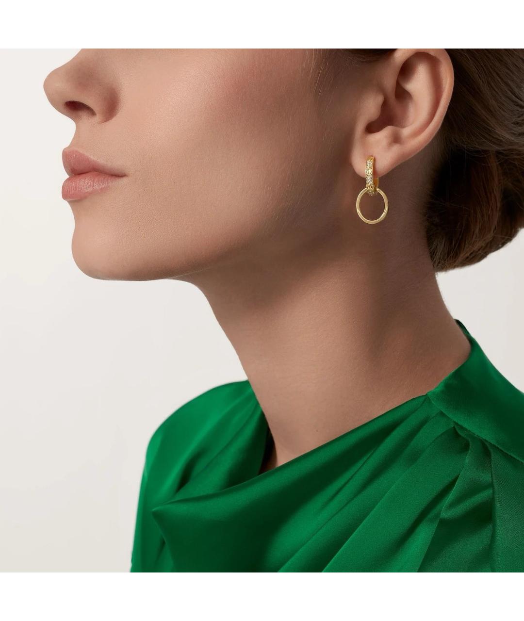 CARTIER Золотые серьги из желтого золота, фото 4