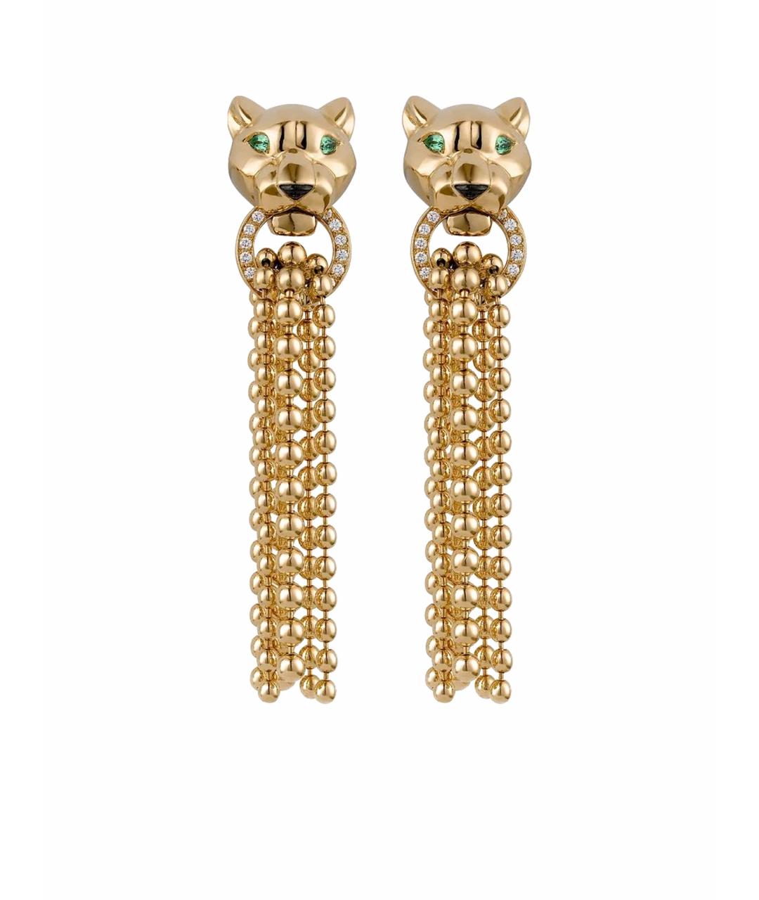 CARTIER Золотые серьги из желтого золота, фото 1