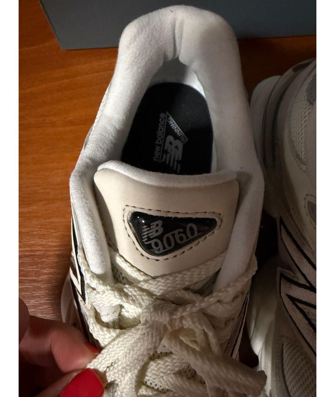 NEW BALANCE Бежевые кожаные кроссовки, фото 8
