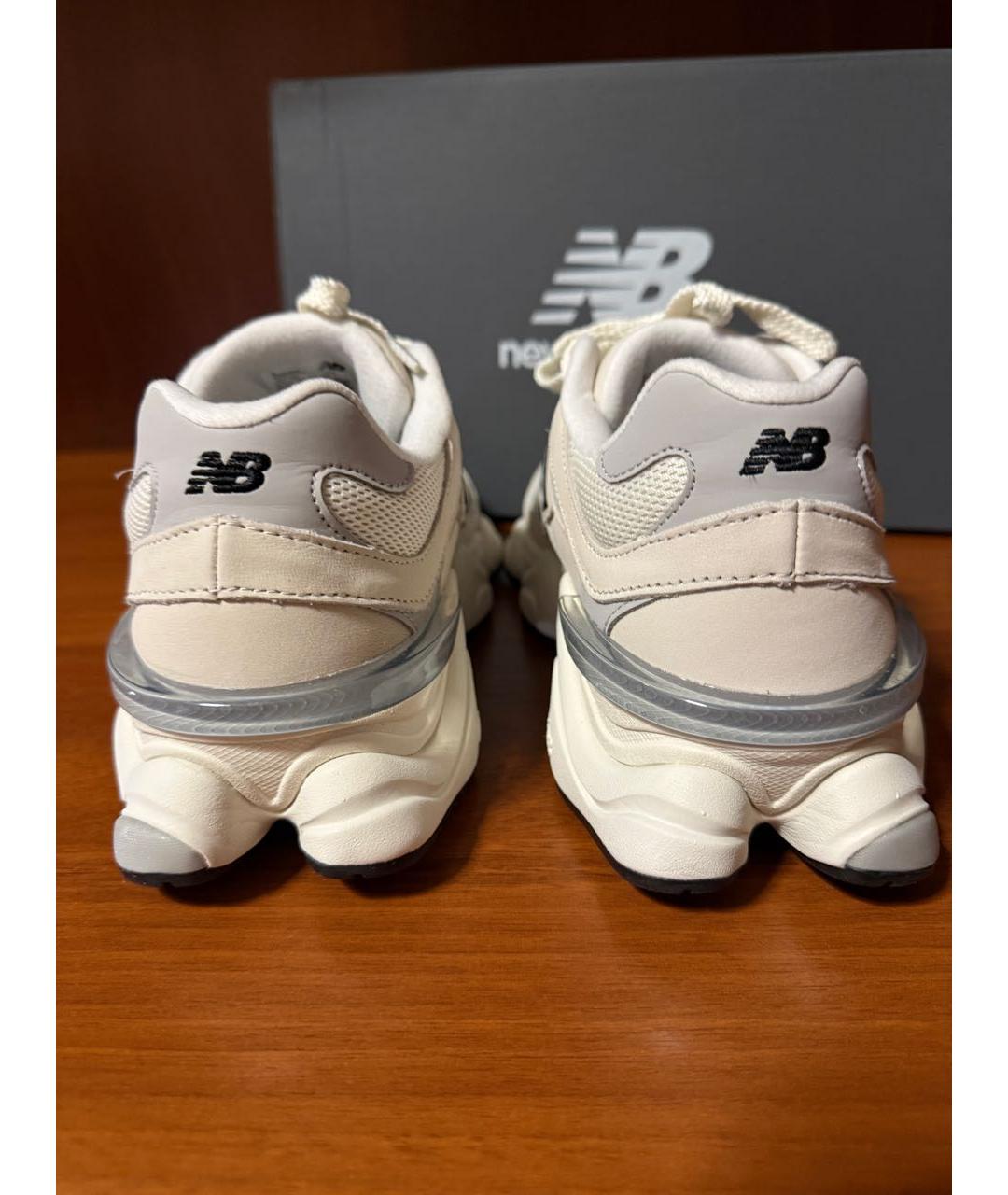 NEW BALANCE Бежевые кожаные кроссовки, фото 4