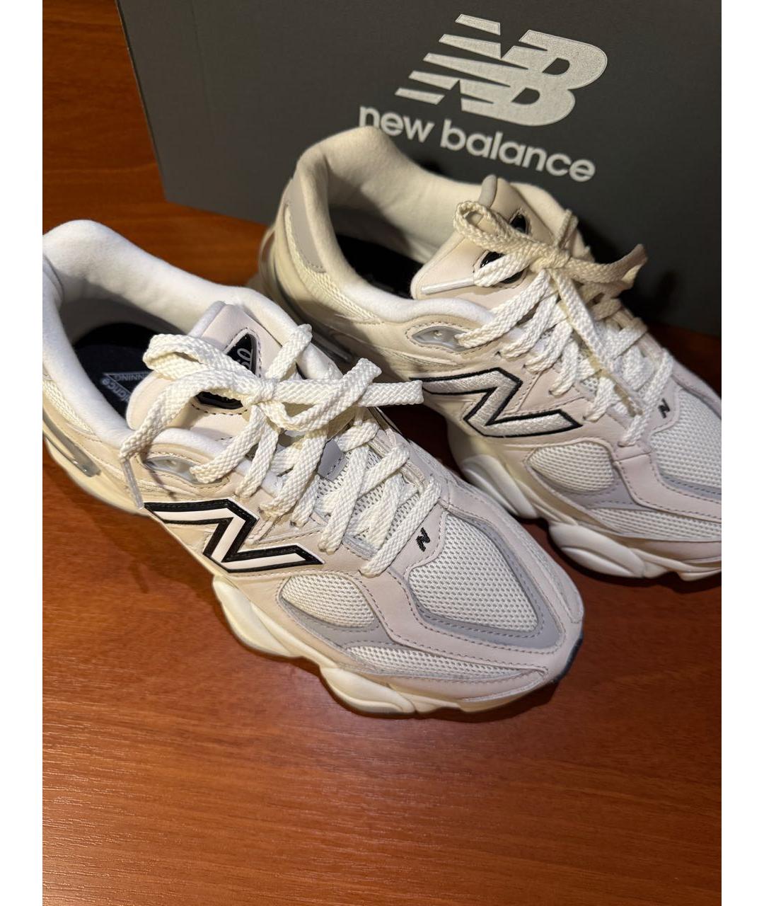 NEW BALANCE Бежевые кожаные кроссовки, фото 2