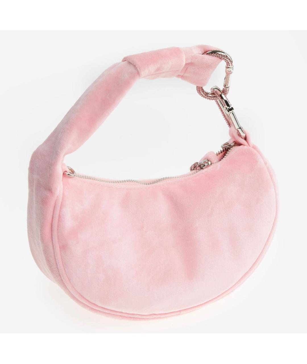 JUICY COUTURE Розовая бархатная сумка с короткими ручками, фото 2