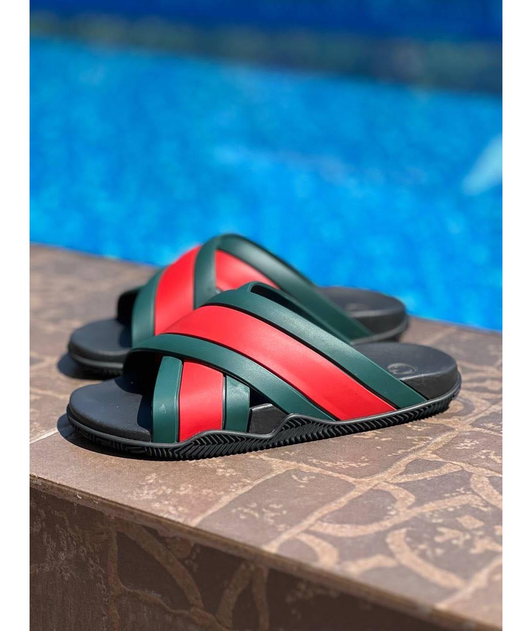 GUCCI Резиновые шлепанцы, фото 3