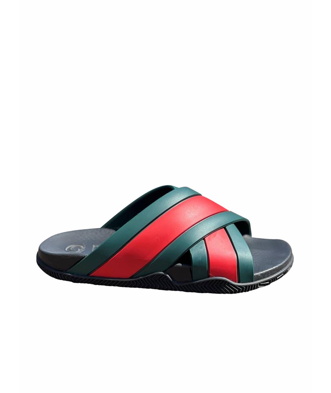 GUCCI Резиновые шлепанцы, фото 1
