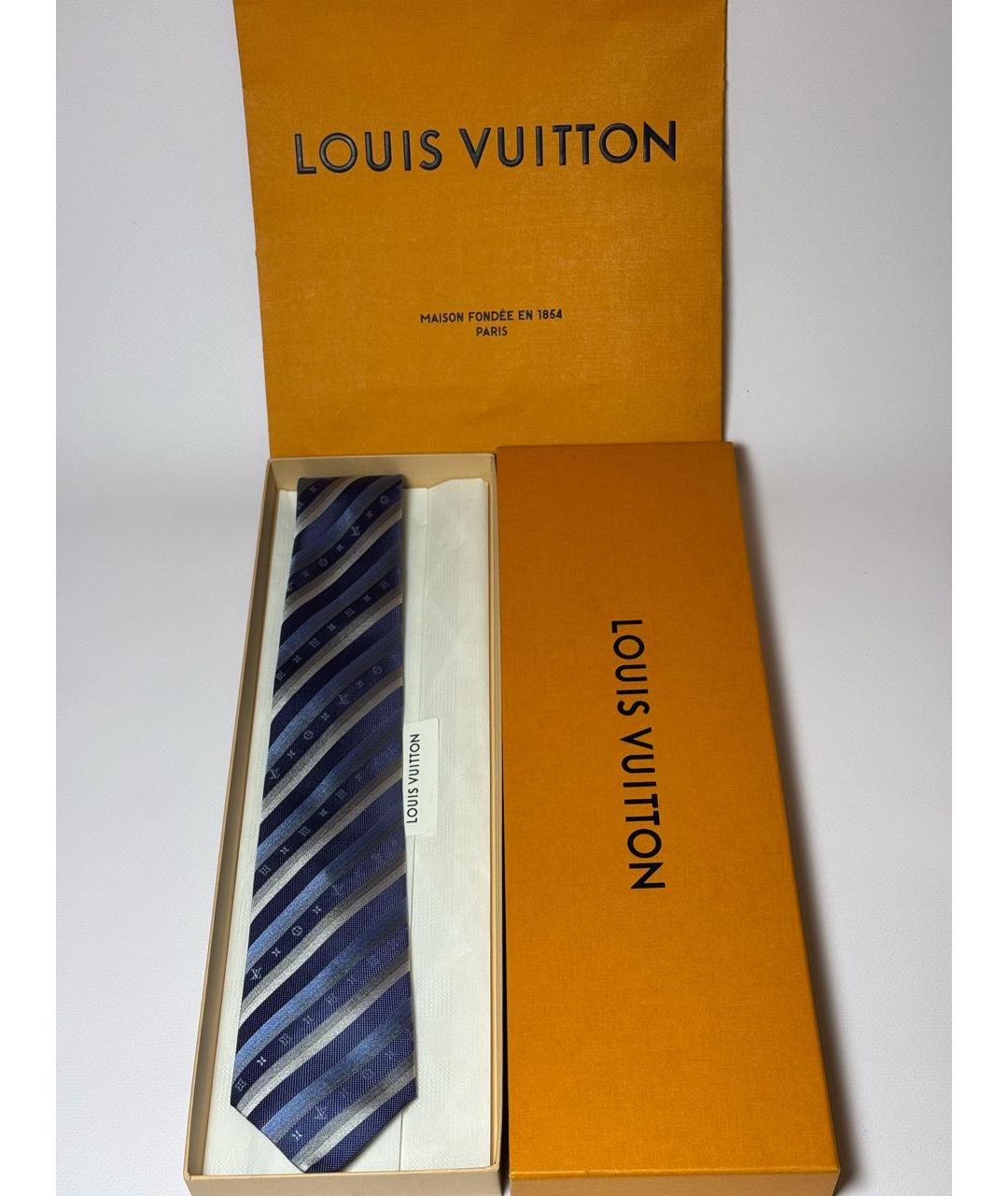 LOUIS VUITTON Мульти шелковый галстук, фото 5
