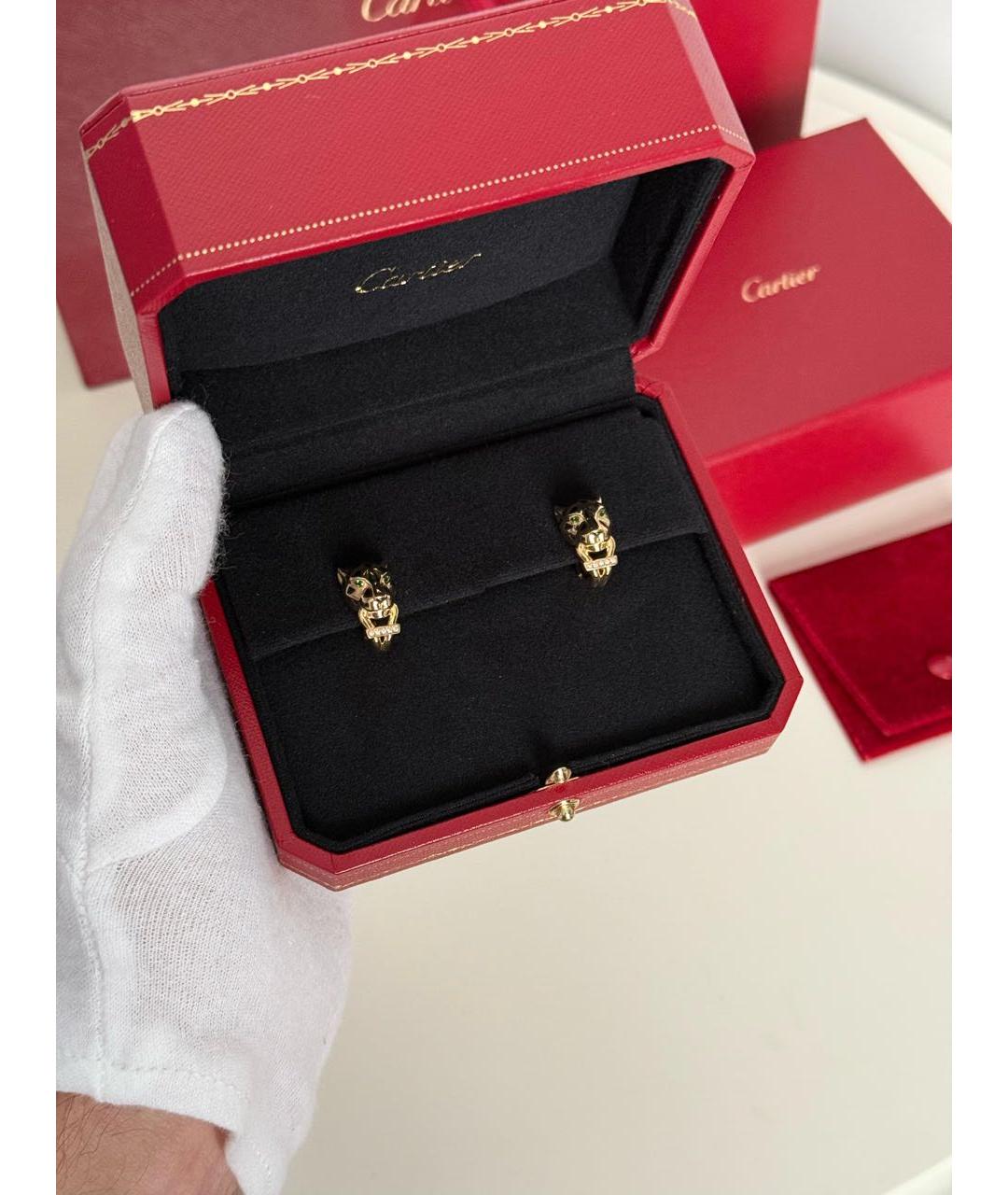 CARTIER Золотые серьги из желтого золота, фото 2