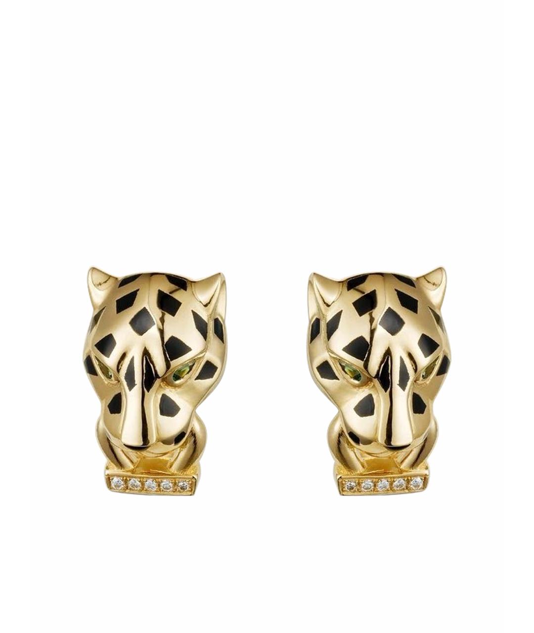 CARTIER Золотые серьги из желтого золота, фото 1