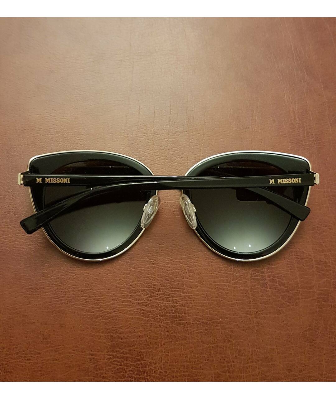 M MISSONI Черные пластиковые солнцезащитные очки, фото 5