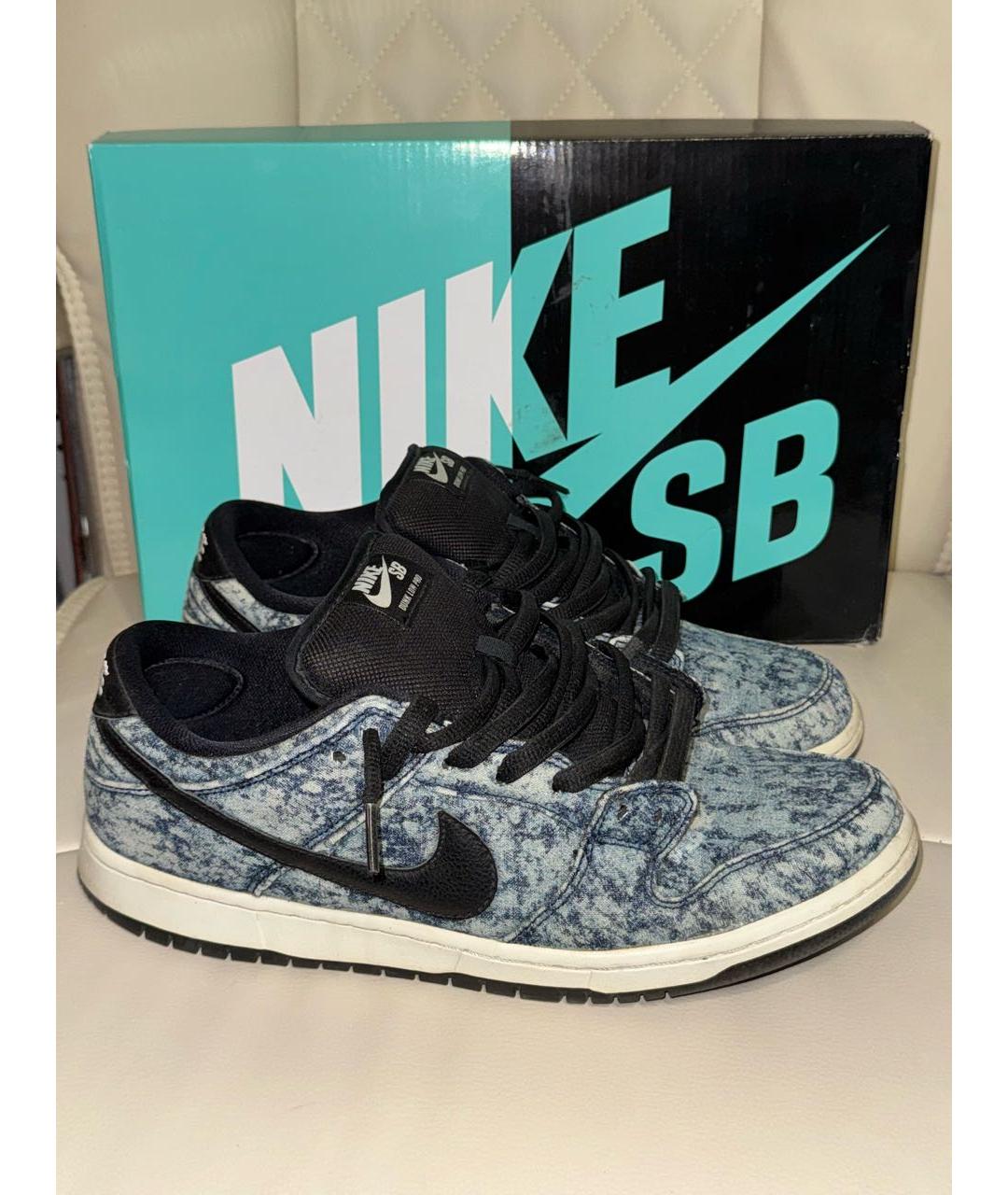 NIKE Синие низкие кроссовки / кеды, фото 2