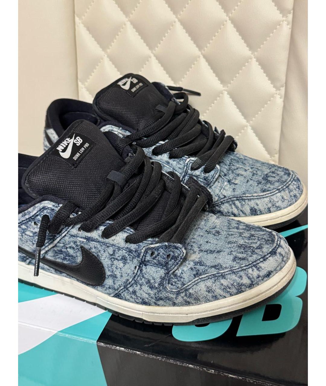 NIKE Синие низкие кроссовки / кеды, фото 6