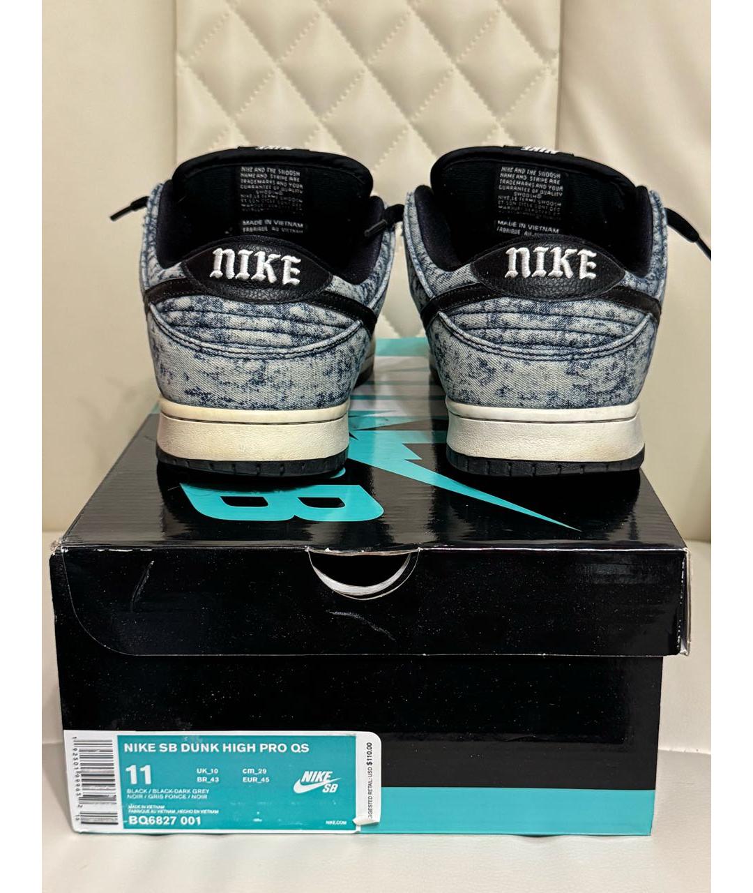 NIKE Синие низкие кроссовки / кеды, фото 4