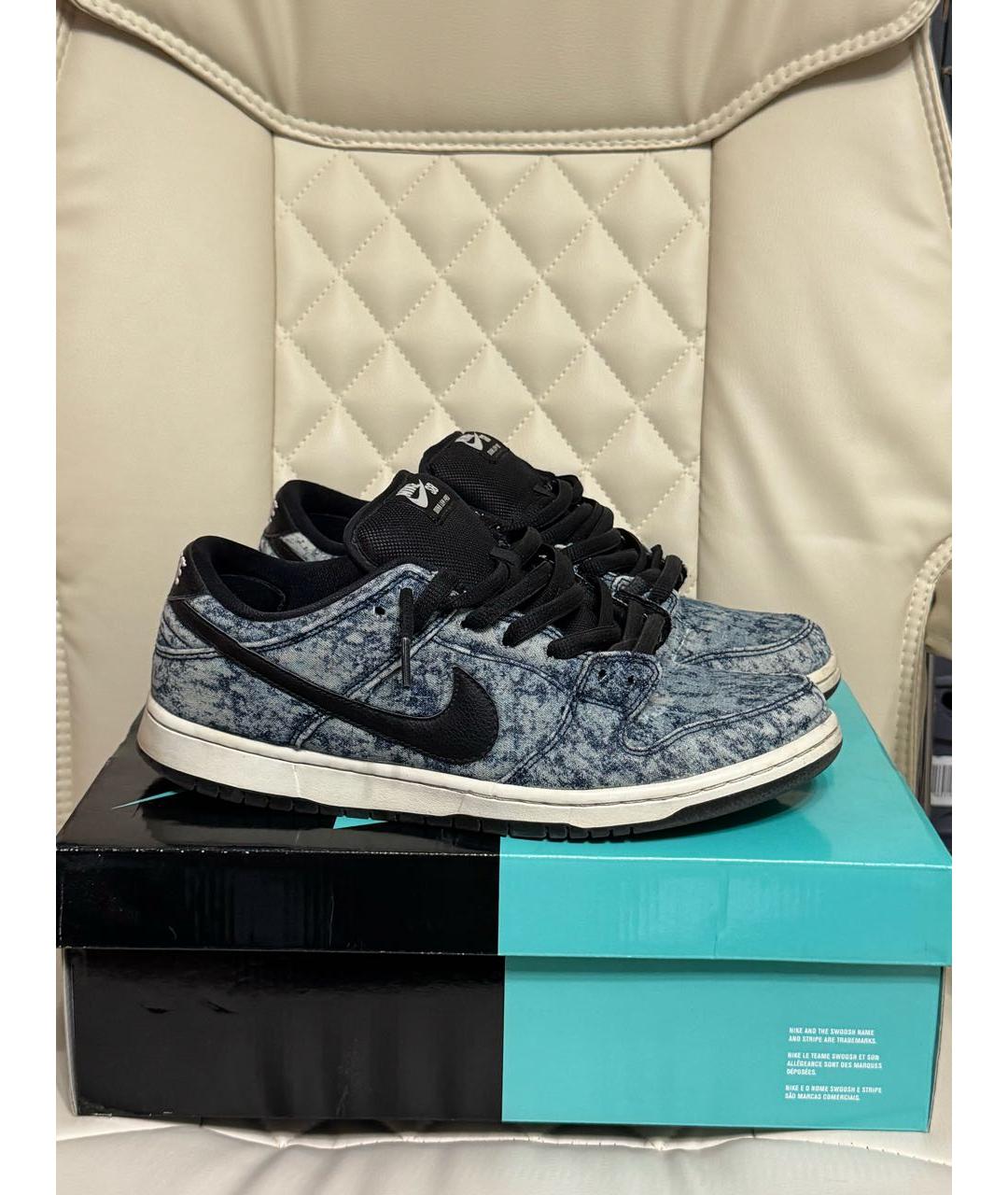 NIKE Синие низкие кроссовки / кеды, фото 9