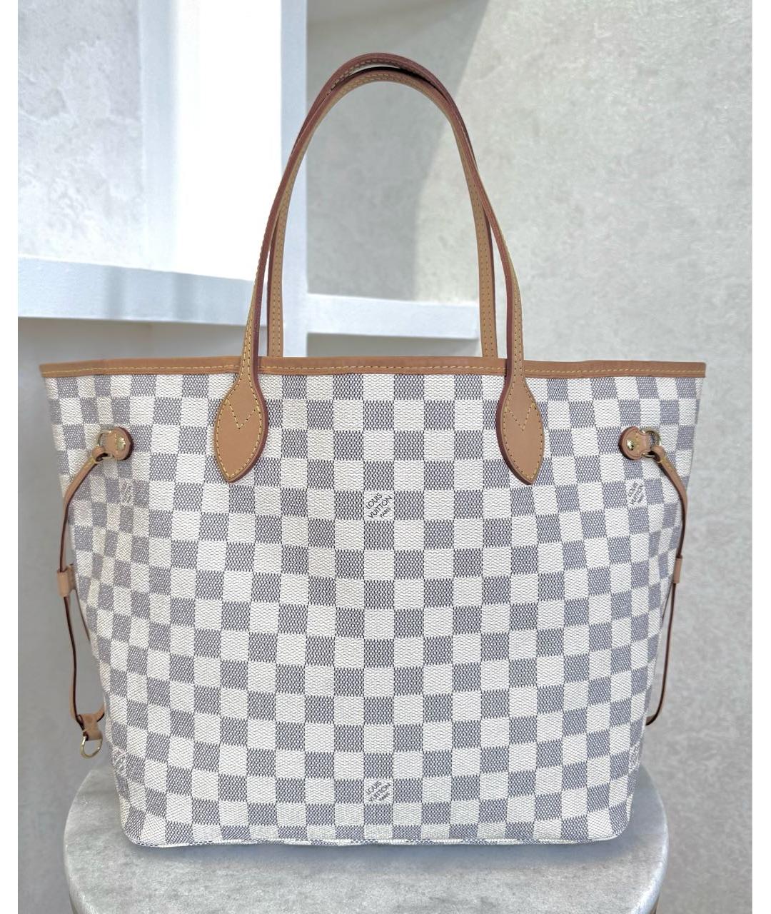 LOUIS VUITTON Белая сумка тоут, фото 3
