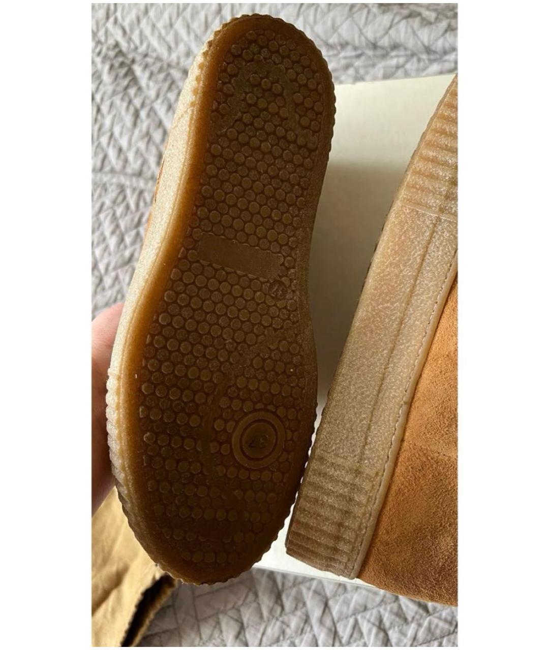 GOLDEN GOOSE DELUXE BRAND Бежевые замшевые ботинки, фото 3