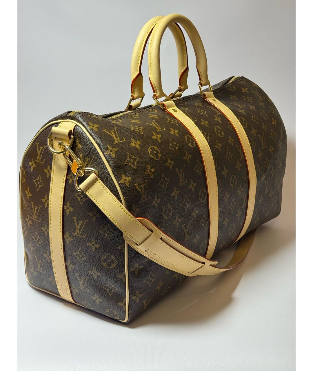 LOUIS VUITTON Коричневая дорожная/спортивная сумка, фото 2