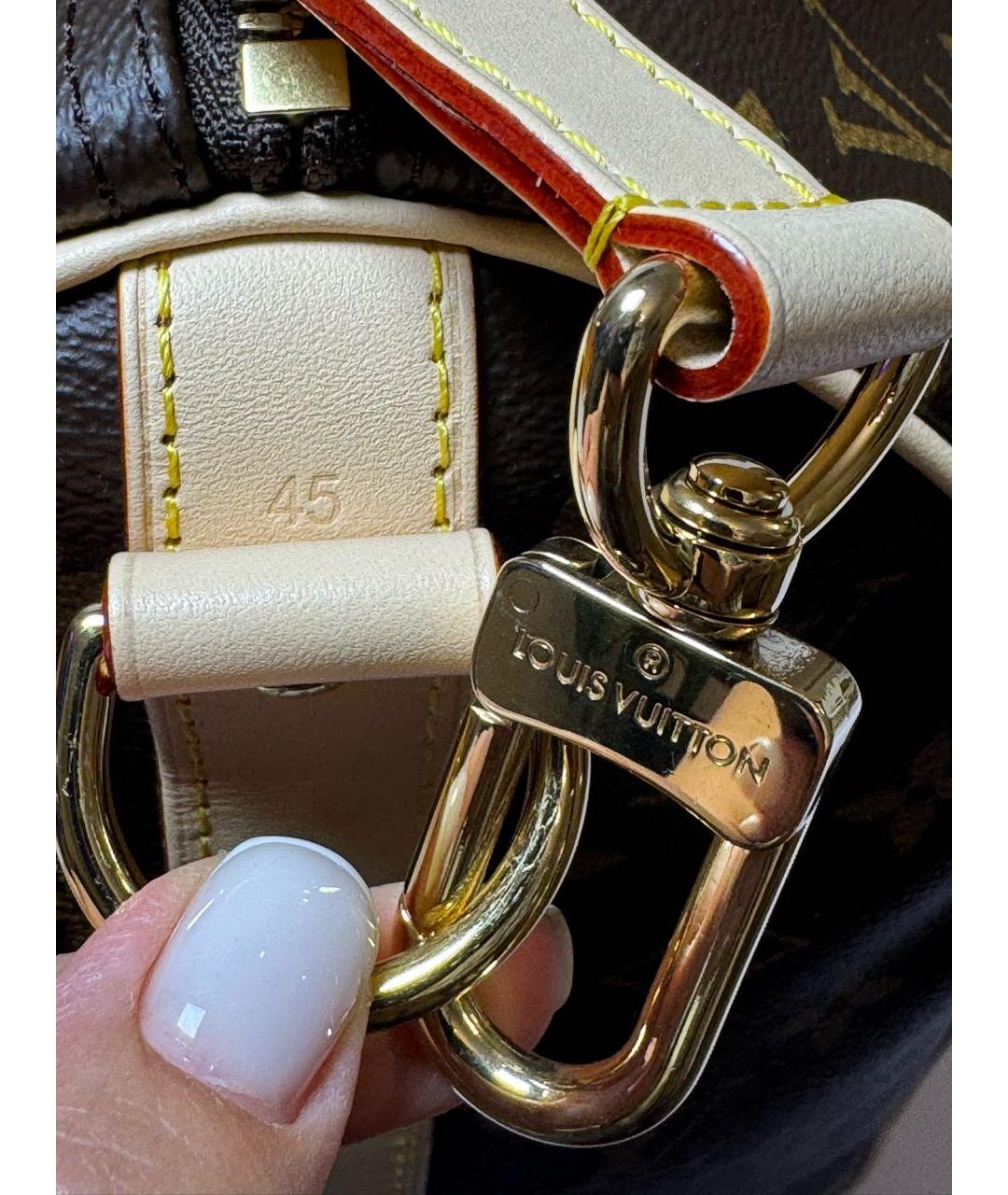 LOUIS VUITTON Коричневая дорожная/спортивная сумка, фото 6