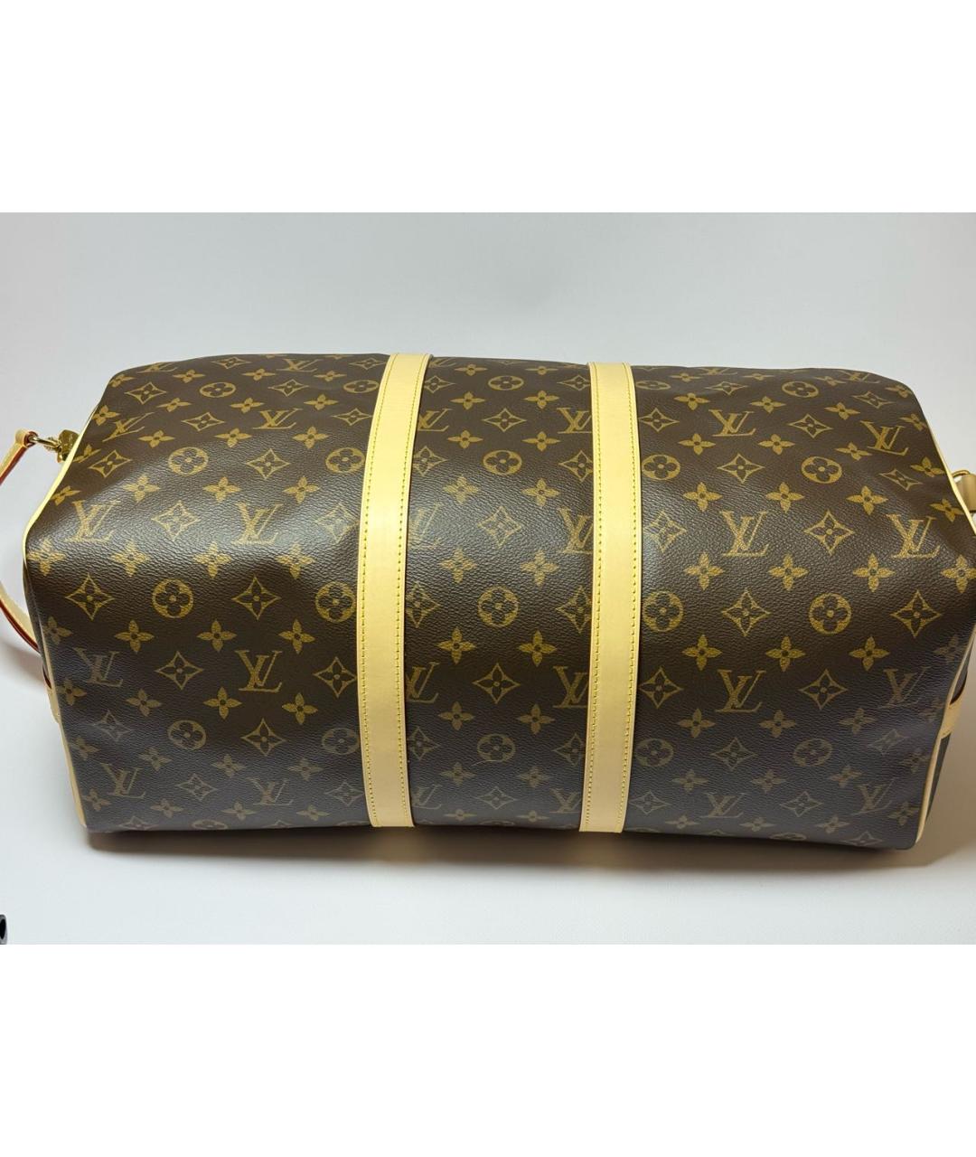 LOUIS VUITTON Коричневая дорожная/спортивная сумка, фото 5