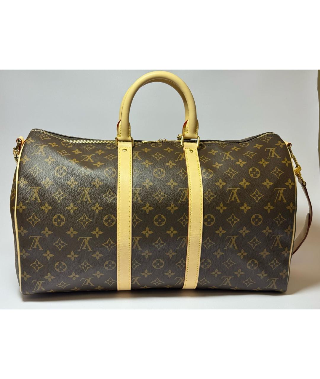 LOUIS VUITTON Коричневая дорожная/спортивная сумка, фото 3