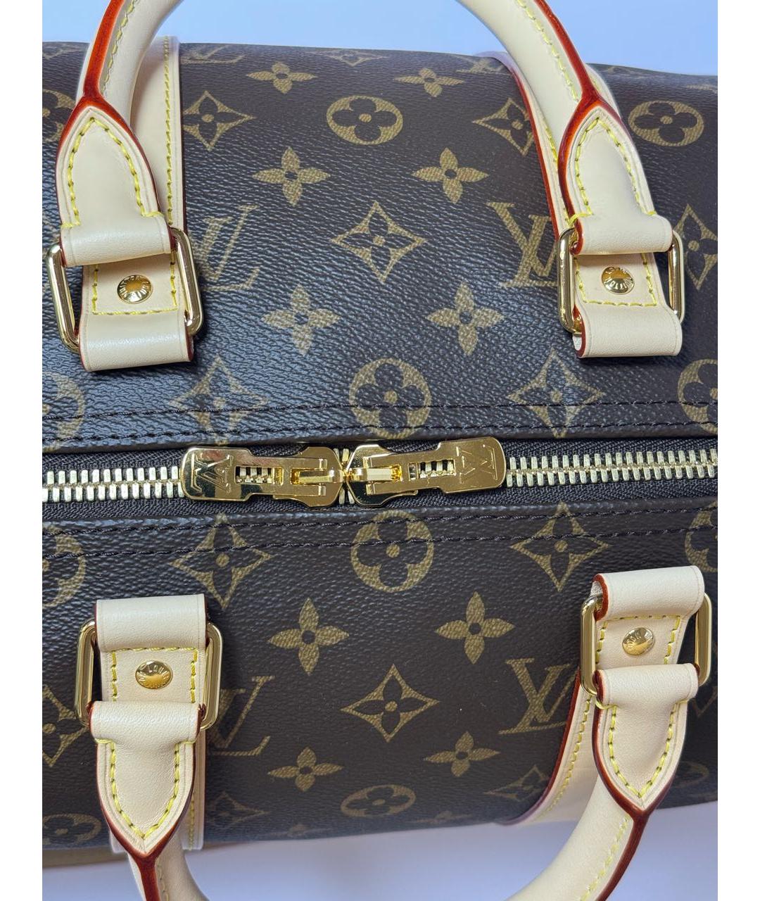 LOUIS VUITTON Коричневая дорожная/спортивная сумка, фото 7