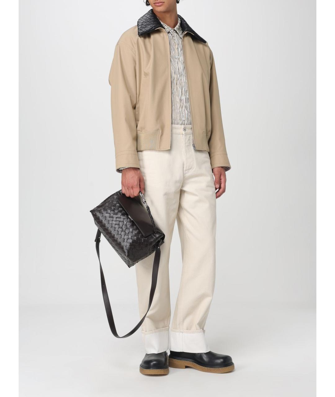 BOTTEGA VENETA Бежевая кэжуал рубашка, фото 3