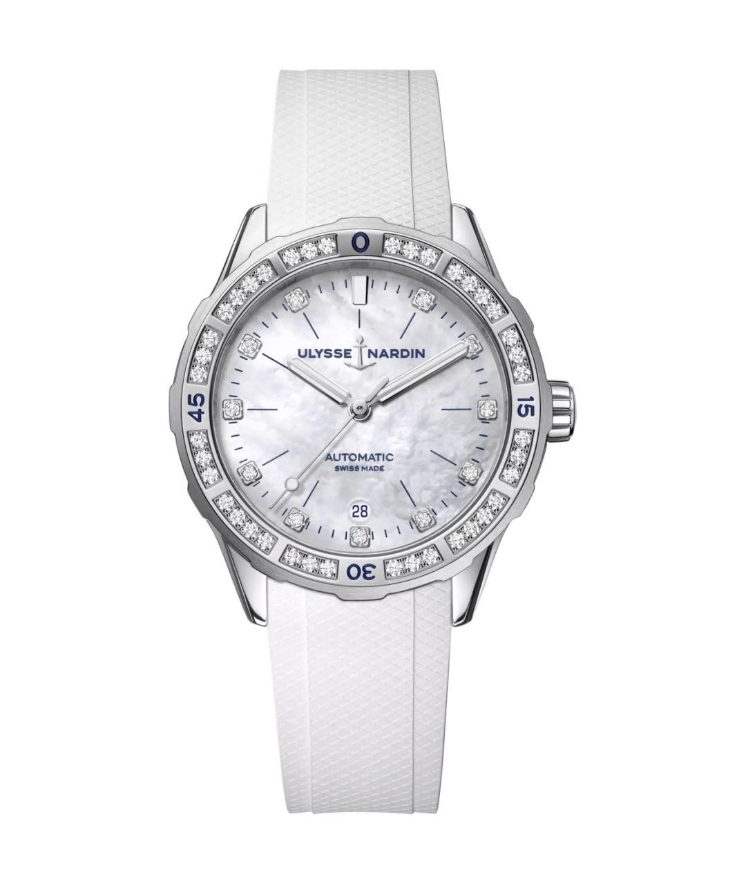 Ulysse Nardin Белые часы из белого золота, фото 1
