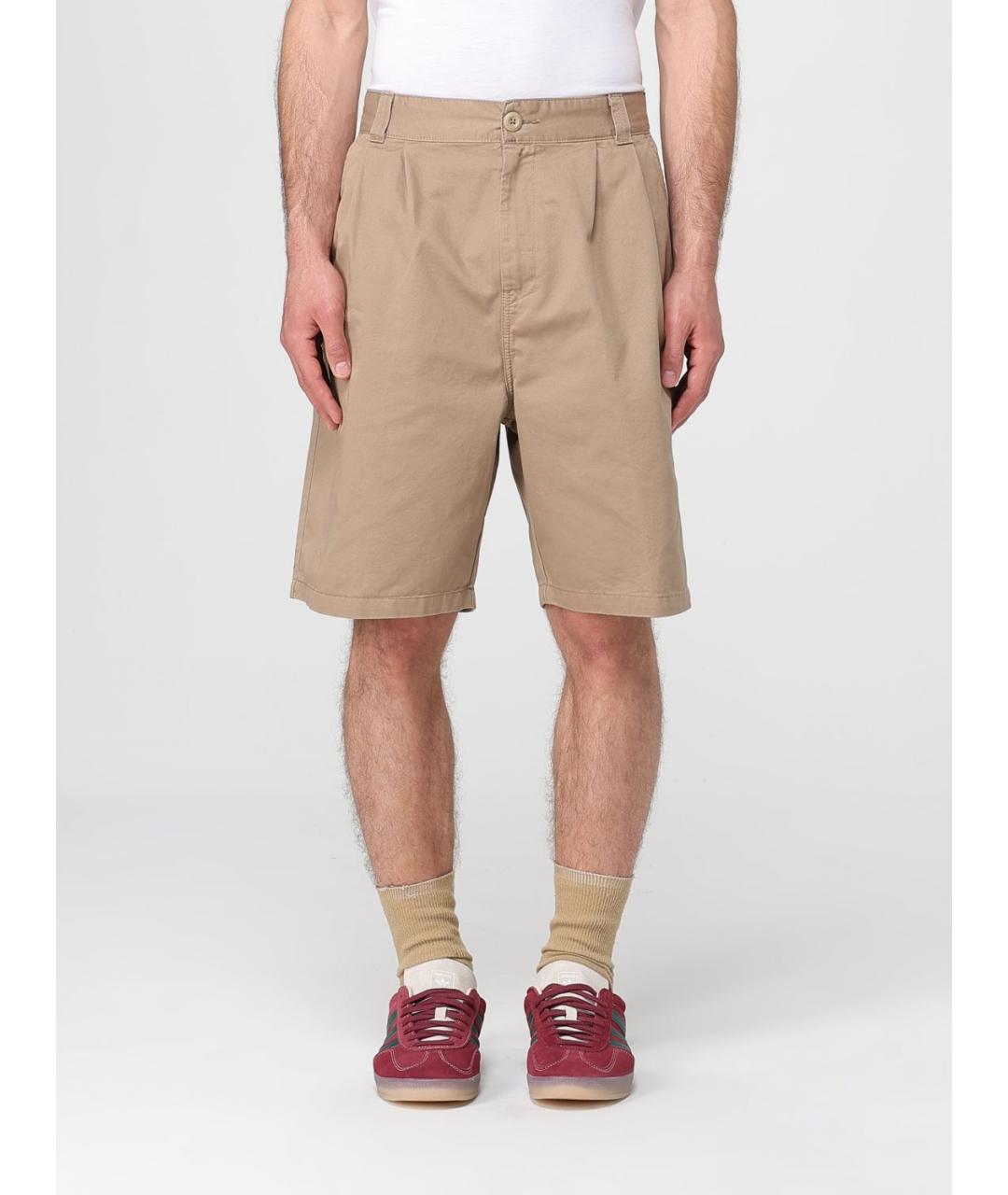 CARHARTT WIP Бежевые хлопковые шорты, фото 2