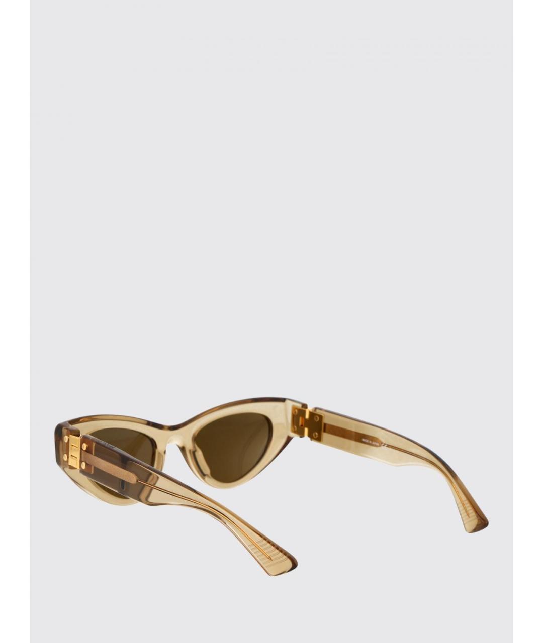 BOTTEGA VENETA Бежевые солнцезащитные очки, фото 3