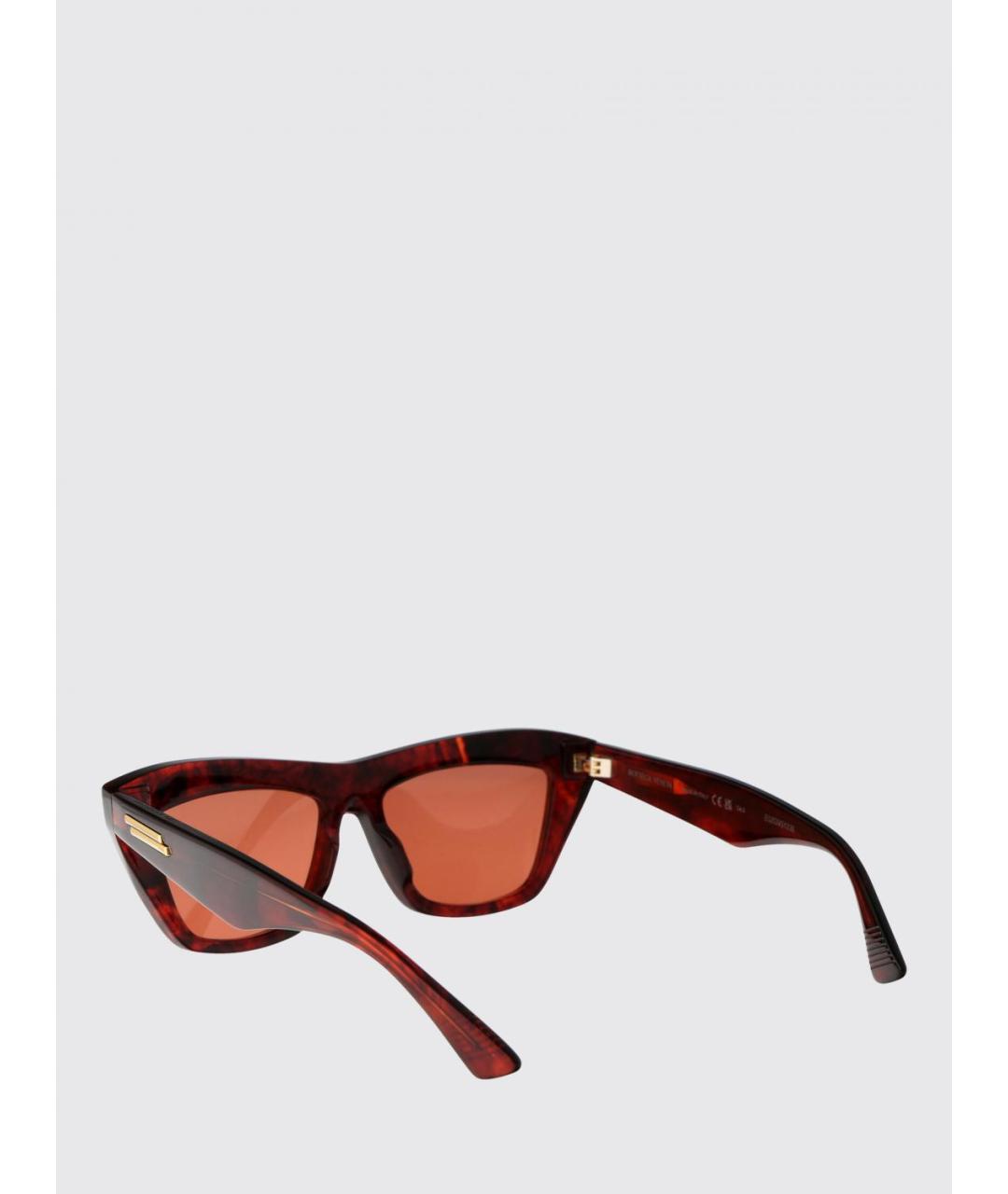 BOTTEGA VENETA Коричневые солнцезащитные очки, фото 3