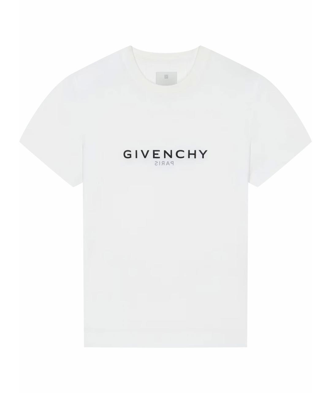 GIVENCHY Белая хлопковая футболка, фото 1