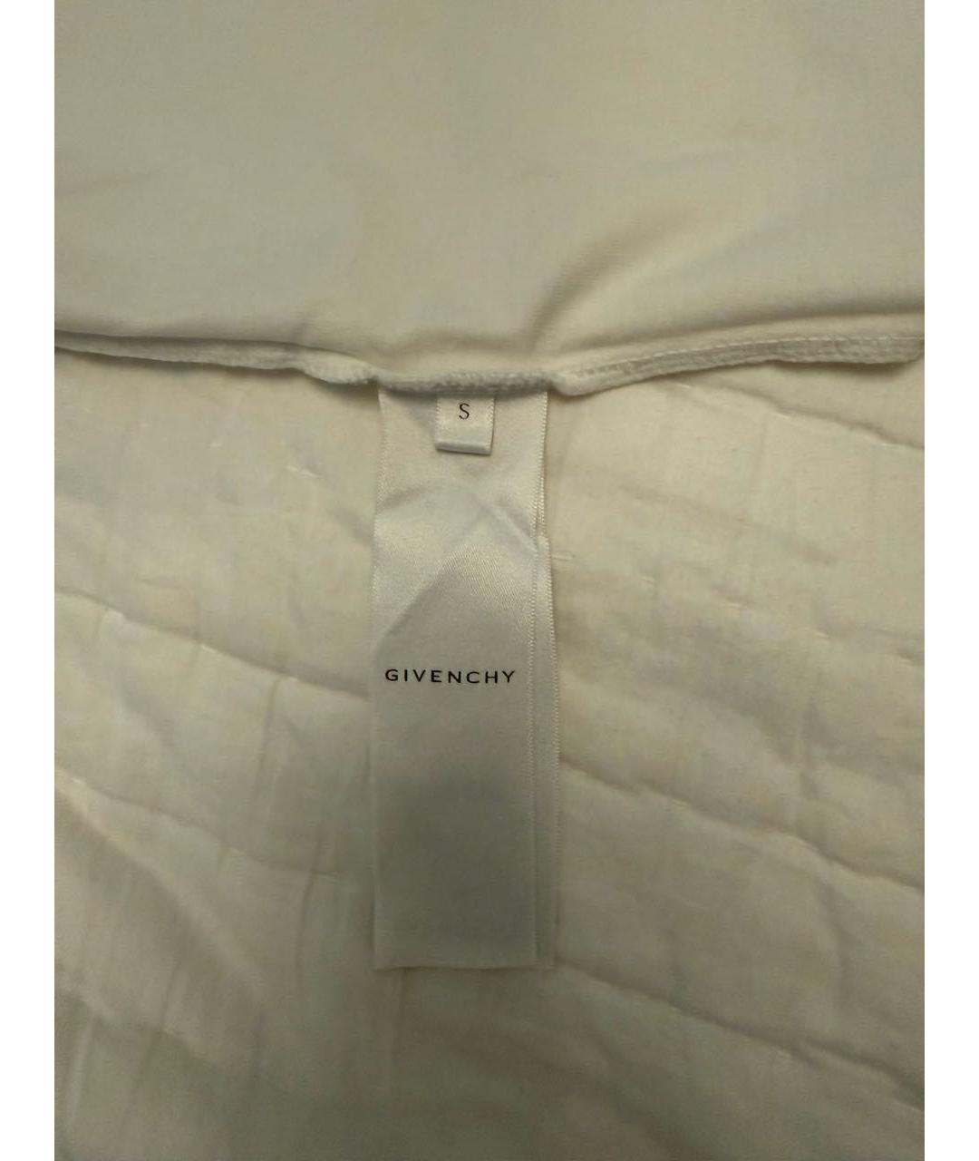 GIVENCHY Белая хлопковая футболка, фото 5