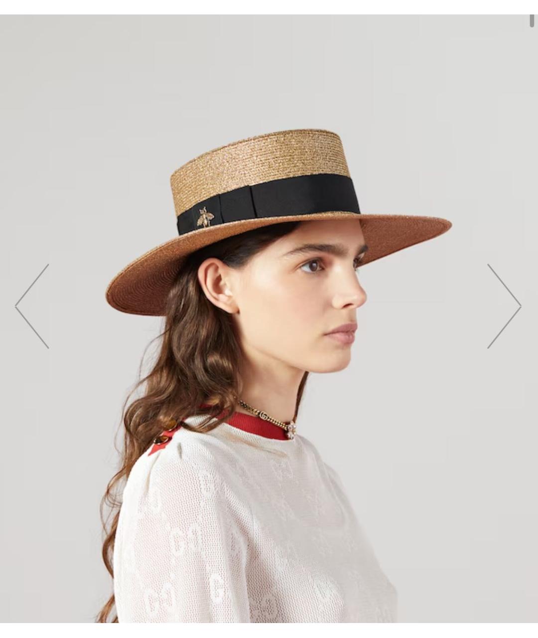 GUCCI Золотая шляпа, фото 3