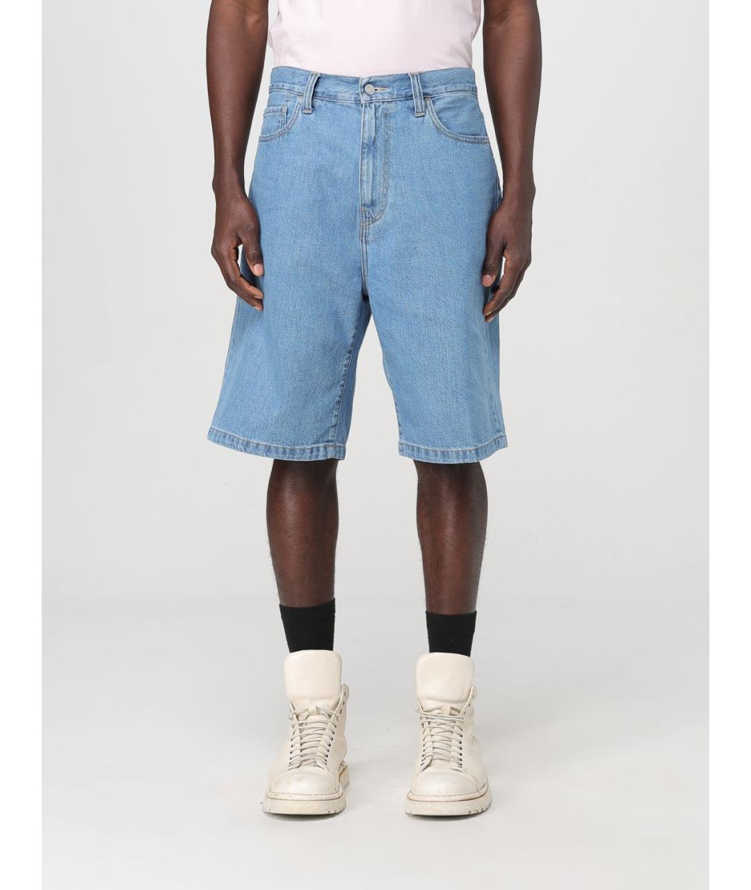 CARHARTT WIP Синие хлопковые шорты, фото 2
