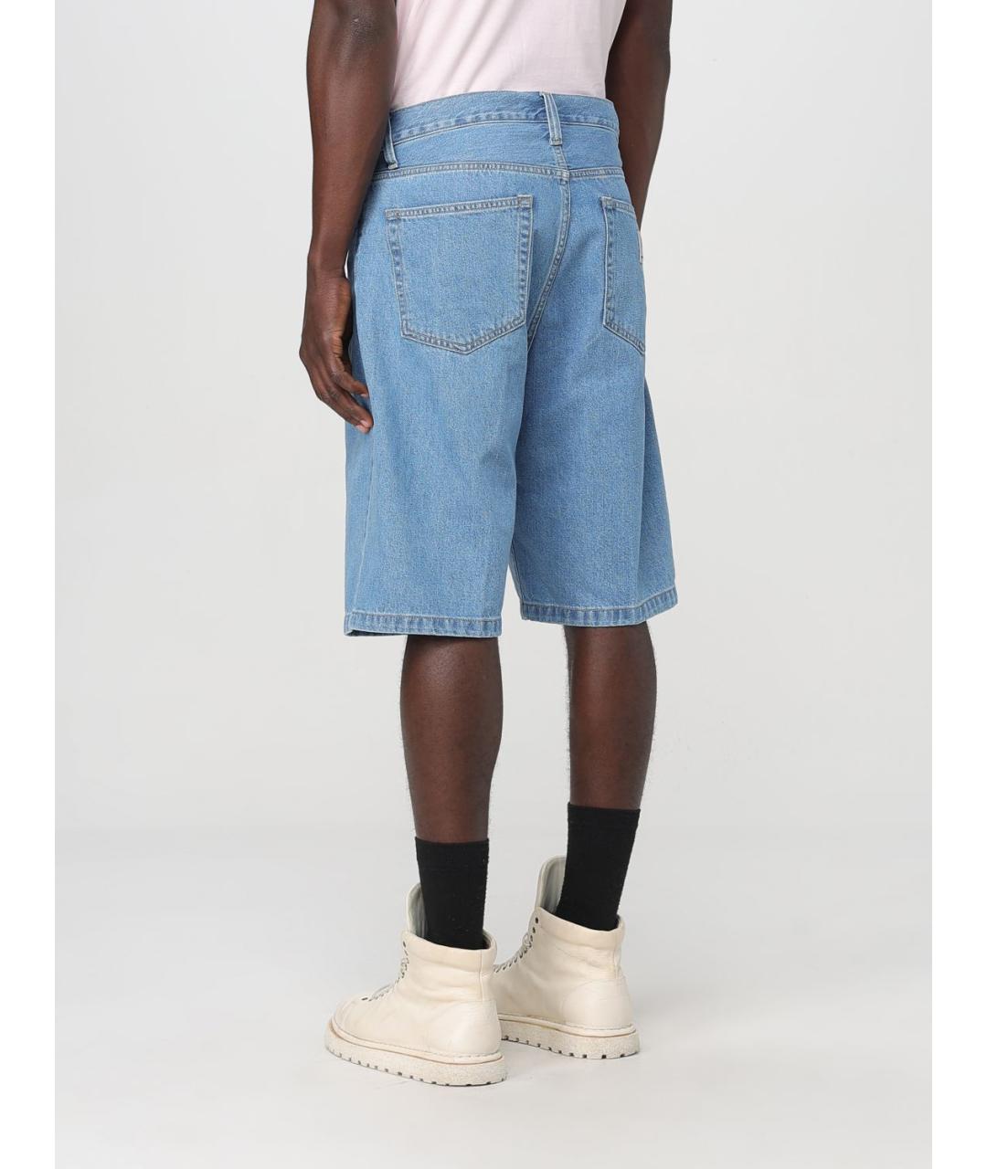 CARHARTT WIP Синие хлопковые шорты, фото 3