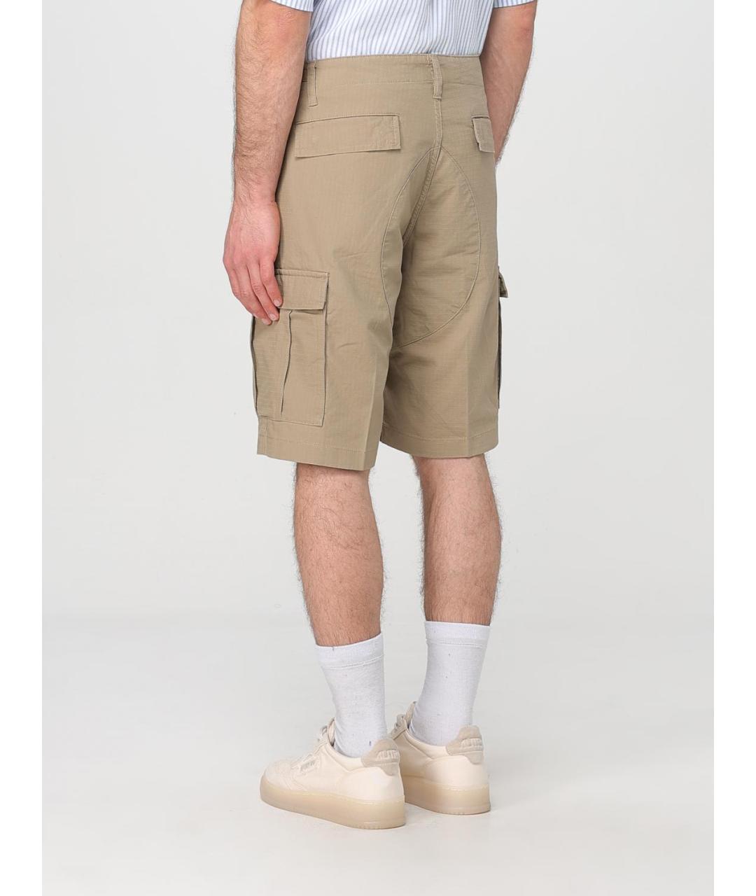 CARHARTT WIP Бежевые хлопковые шорты, фото 4