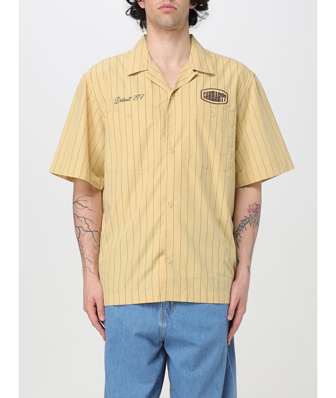 CARHARTT WIP Желтая кэжуал рубашка, фото 2